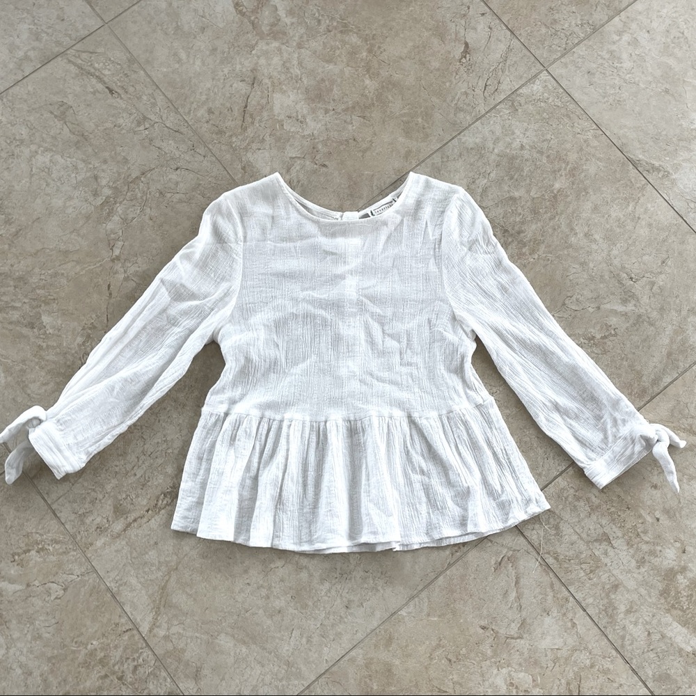 White Button Back Blouse - image 1